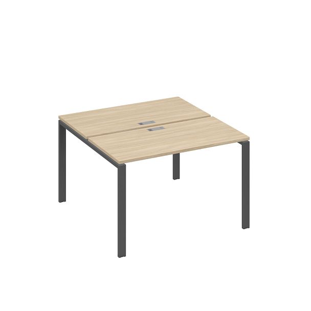 Станция 2х120 рабочая с металлокаркасом UNO A4 А4 Б1 170 БП дуб скандинавский / металлокаркас антрацит - Вид 1