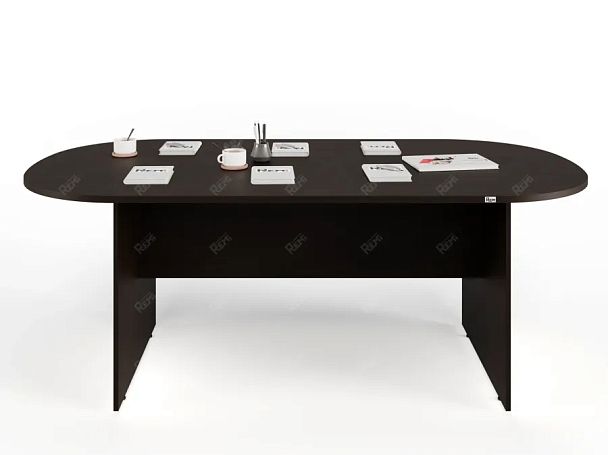 UNITY PКС-10/20 ВЕНГЕ Конференц стол овальный Универсальный 2000х1000х750 - Вид 1