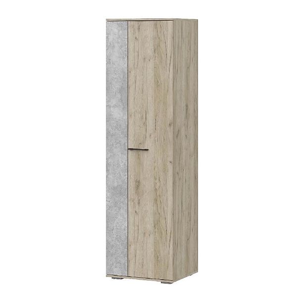 мс для прихожей Бостон ШК-600 дуб крафт серый/бетонный камень - Вид 1