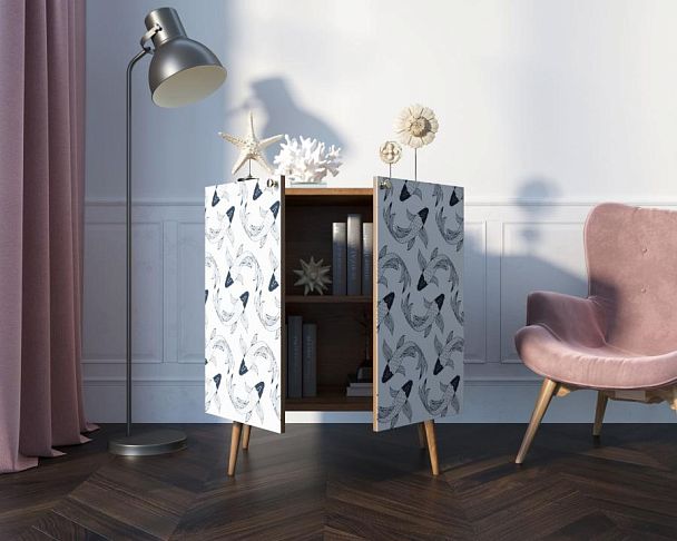 Комод Berber две дверки малый 36 принт арт BB38/Print_36 - Вид 2