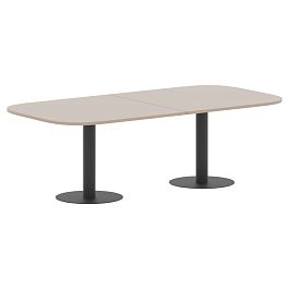 Конференц стол ПРГ-8 Мокачино/Антрацит 2400х1200х750 - Фото предпросмотра