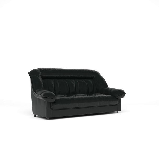 Диван-3 Эдельвейс Ed/3 экокожа черная CN1114 - Вид 1