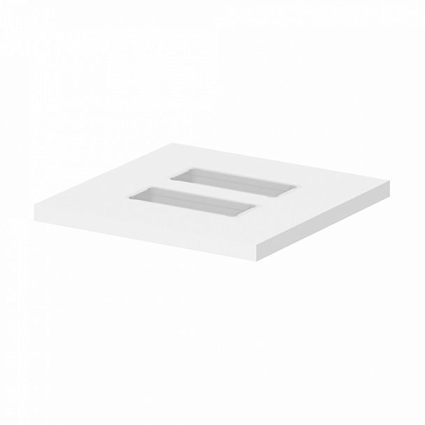 Вставка для квадратного стола на 8 человек "Форум" ПК-ФРМ-ВС40Х40-В1-76 белый - Вид 1
