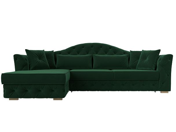 Диван угловой Артис левый угол Велюр зеленый - Вид 2