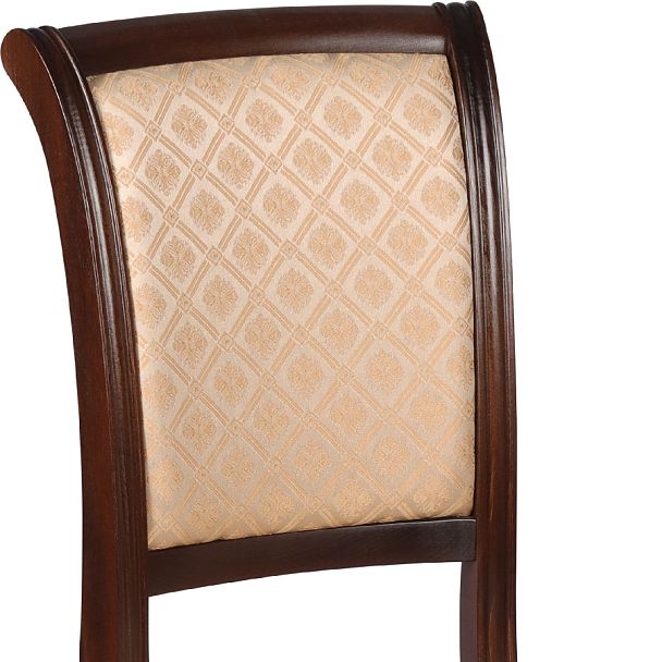 Комплект деревянных стульев с мягким сиденьем Арктос Темный орех/Бежевый жаккард, 4 шт. - Вид 8