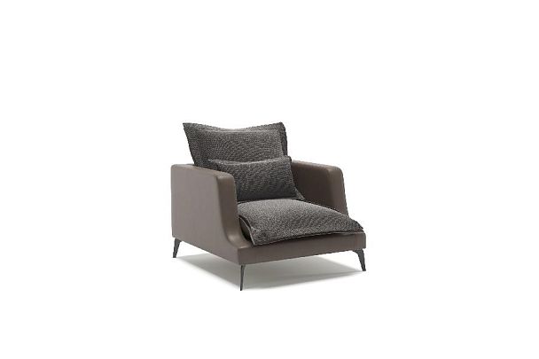 Rey кресло замша серый - Вид 2