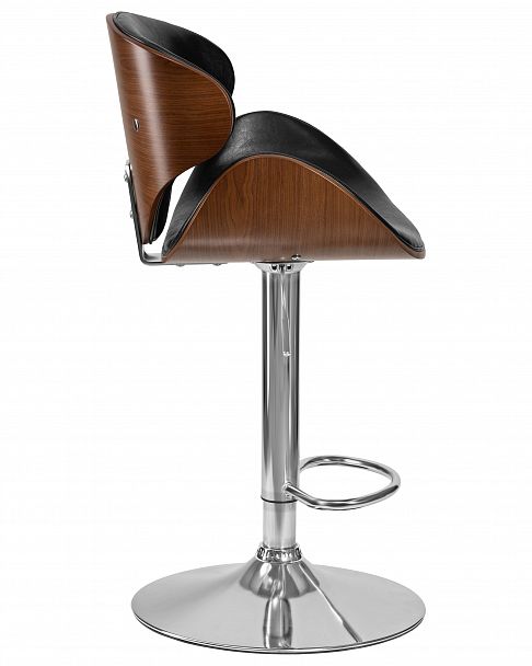 Стул барный DOBRIN KARTER (коричневое дерево, чёрный) - Вид 3
