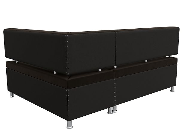 Кухонный уголок Стайл правый (полностью микровельвет коричневый) - Вид 6