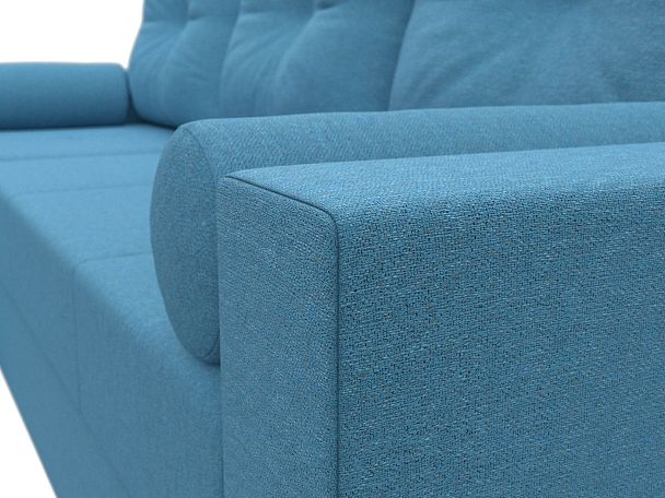 Диван угловой Верона Лайт левый угол Рогожка голубой - Вид 4