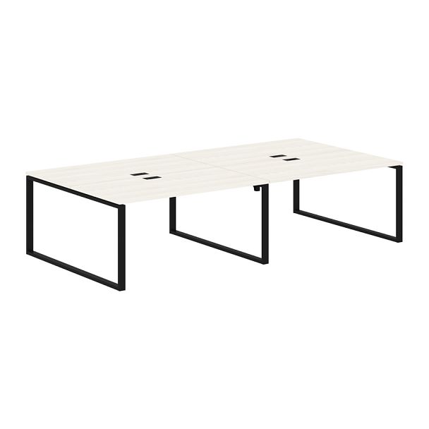 Стол 4-х местный EQWST 3116 Ясень Траун/Черный 3126х1606х750 EDIS - Вид 1