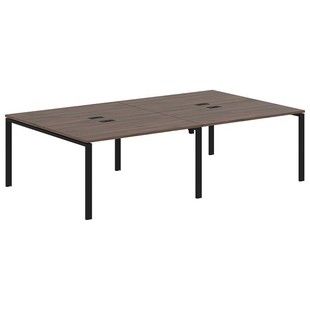 Стол 4-х местный EUWST 2716 Дуб Денвер тёмный/Черный 2726х1606х750 EDIS - Вид 1