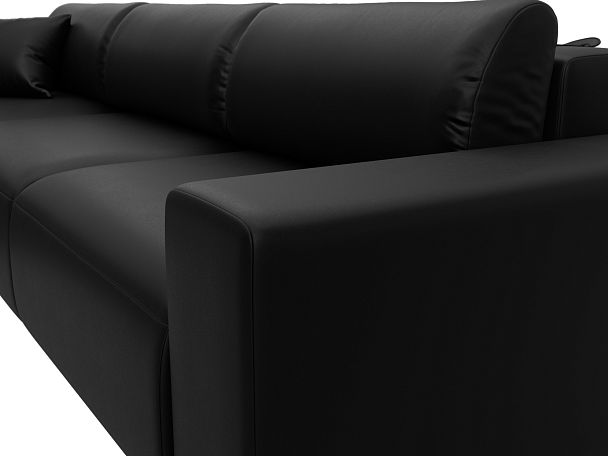 Диван угловой Лига-036 НПБ Классик Лонг левый угол Экокожа черный - Вид 4