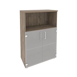 Onix Шкаф средний широкий O.ST-2.2 Тиквуд темный 800*420*1207 - Фото предпросмотра