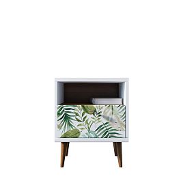 Тумбочка Berber с одним ящиком 4 принт арт BB06/Print_04, разноцветная - Фото предпросмотра