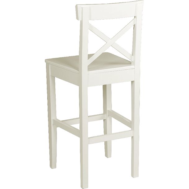 Комплект деревянных полубарных стульев с жестким сиденьем Бергольф Слоновая кость, 2 шт. - Вид 5