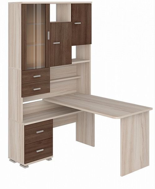 Стол компьютерный Домино СР-620/140 Карамель/Шамони левый - Вид 2