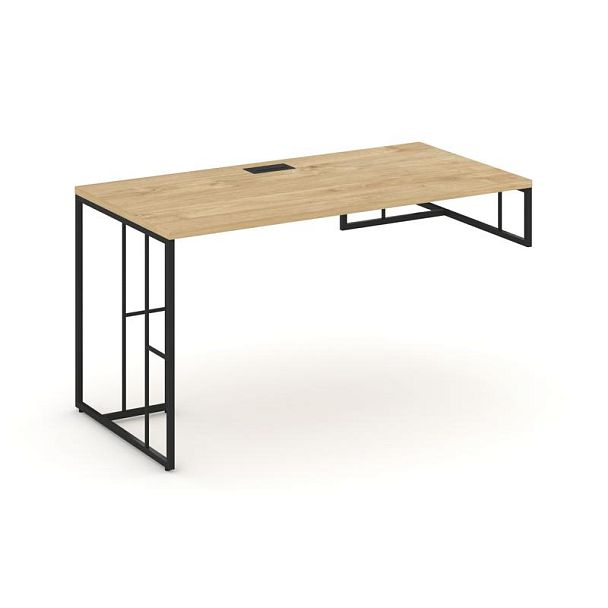 Rift Стол письменный для опорной тумбы правый RF.SPOT-015 (R) Тиквуд Светлый/Металл Черный 1780*700*750 - Вид 1