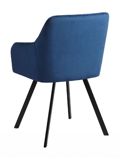 Комплект кресел поворотных Барли, Confetti blue/черный, 4 шт. - Вид 6