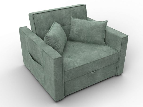 Кресло-кровать Лига-104 (80) Велюр зеленый - Вид 6