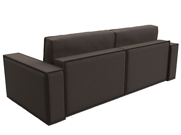 Диван прямой Куба Рогожка коричневый - Вид 6