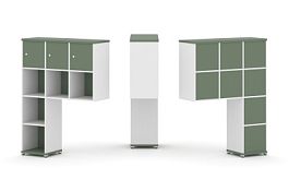 Concept Надставка высокая CN.ONV-003 Кобо/Белый Бриллиант/Металл Белый 1099*350*1486 - Фото предпросмотра