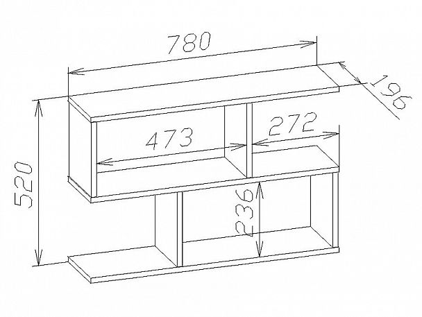 Полка навесная ПК-2 - Вид 4