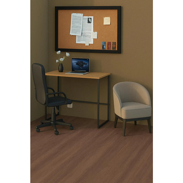 Стол BRABIX "SMART CD-020", 900х500х770 мм, ЛОФТ, металл/ЛДСП бунратти, каркас черный, 641950 - Вид 5