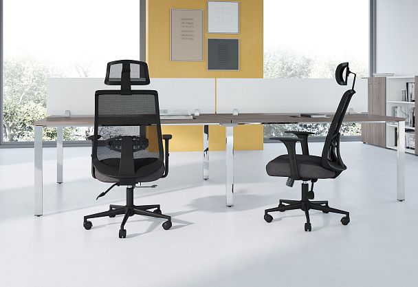 Офисное кресло CHAIRMAN 535 BLACK, ткань/сетка, черный - Вид 7