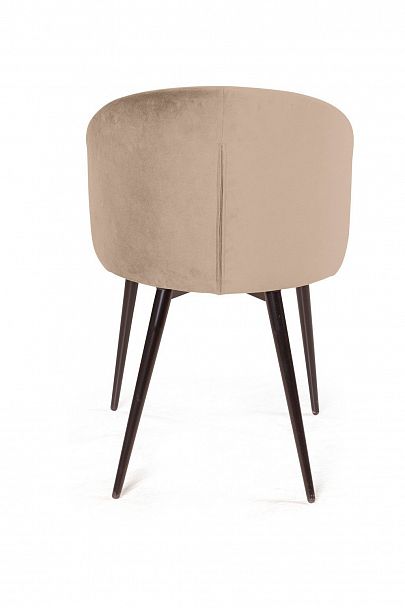 Стул Mont Blanc, бархат бежевый 5 / черный конус - Вид 8