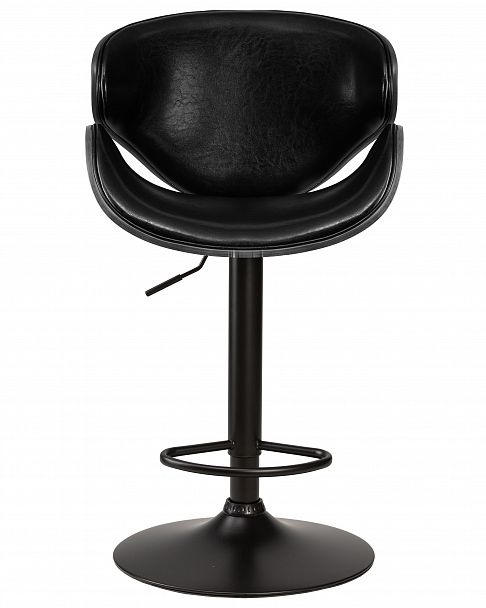 Стул барный DOBRIN KARTER BLACK (коричневый орех дерево (BWW), черный PU) - Вид 6