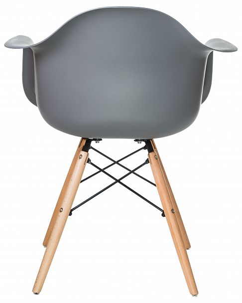 Стул обеденный DOBRIN DAW (ножки светлый бук, цвет сиденья тёмно-серый (GR-04)) - Вид 4