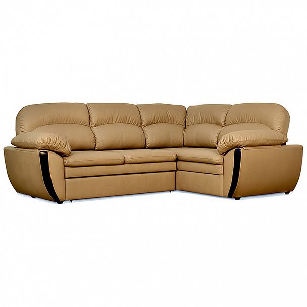 Угловой диван "Мистраль 2" 2РУ-ОУБ кожа - Вид 1