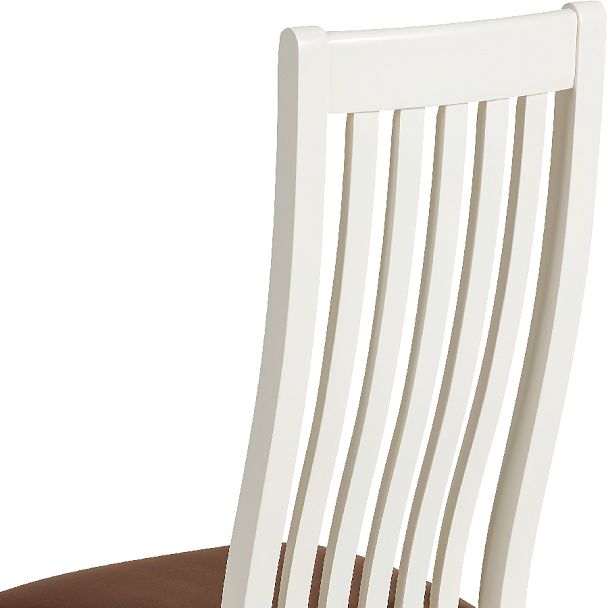 Комплект деревянных стульев с мягким сиденьем Альбен Слоновая кость/Коричневый велюр, 3 шт. - Вид 10