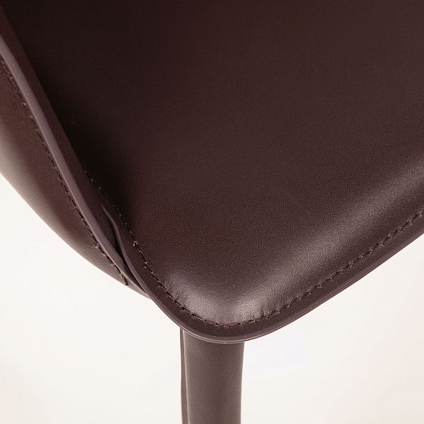 Стул  с подлокотниками GIO, кожа коричневый - Вид 12