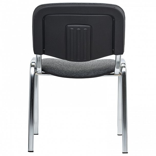 Стул STAFF "Iso Lite CF-008", хром, ткань серая (С-71), 532566, стопируемый - Вид 4