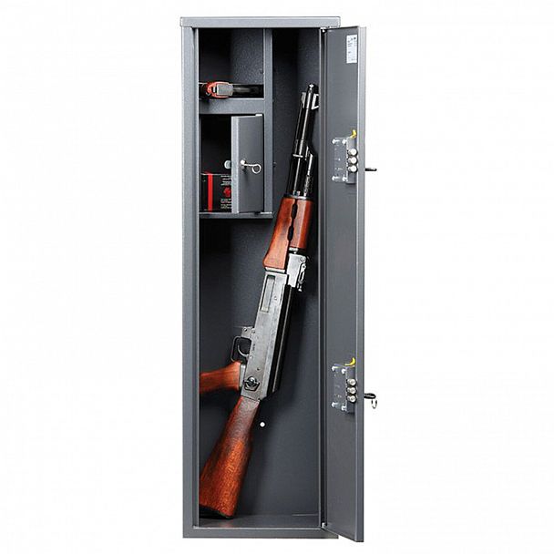 Сейф оружейный AIKO "Чирок 1020", 1000х300х200 мм, 15 кг, на 2 ствола, 2 ключевых замка - Вид 4