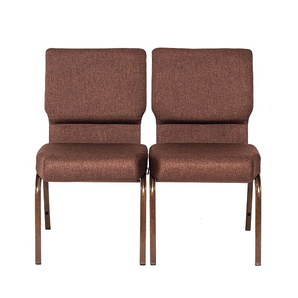 Стул церковный Крок с коннектором, каркас бронза - Вид 3