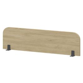Экран радиусный для стола НТМЭ-120 Баттл Рок/Антрацит 1200x25x350 Аргентум-МП - Фото предпросмотра