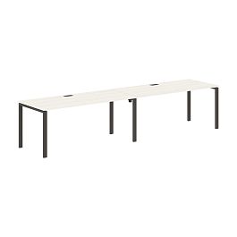 Стол 2-х местный EUWST 3580 Ясень Траун/Мокко 3526х800х750 EDIS - Фото предпросмотра
