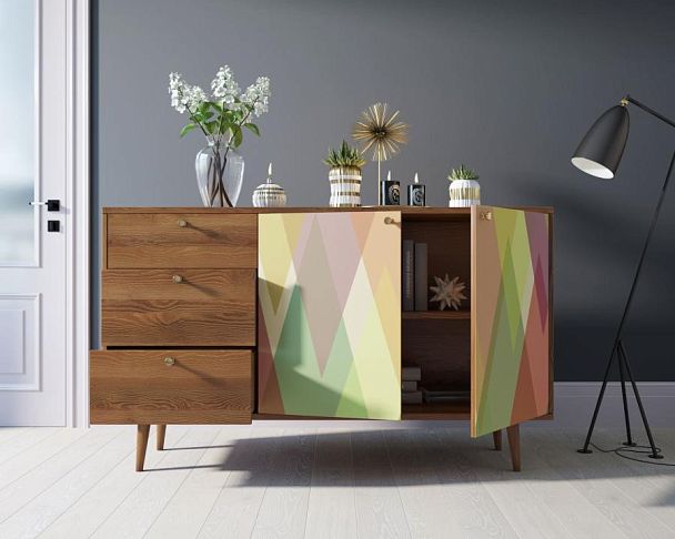 Комод Berber с двумя дверками и ящиками 16 принт арт BB05/Print_16 - Вид 2