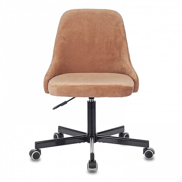 Кресло CH-340M, пятилучие металлическое, ткань, светло-коричневое, 1397884 - Вид 4