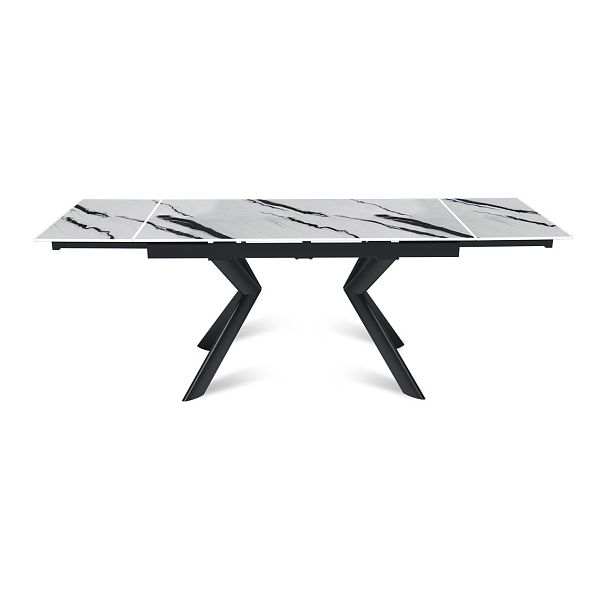 Стол раскладной Bridge (140+40+40), керамика глянцевая Panda White - Вид 5