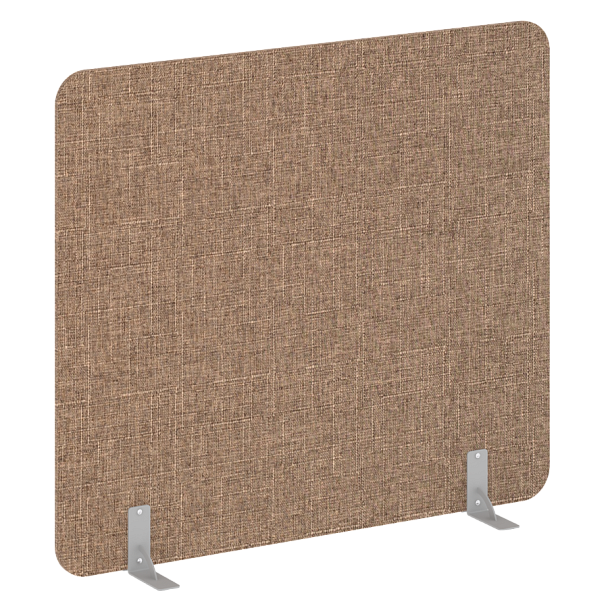 R-line soft Перегородки на металлических опорах на фетровых подпятниках AP.F-160-140 Romeo 03/Серый металл 1600*18*1400 - Вид 1