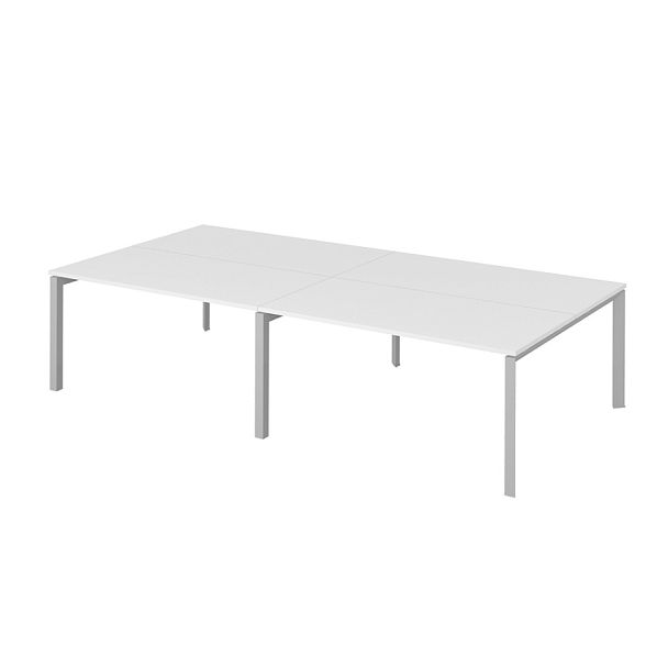 Рабочая станция на металлокаркасе "Столы для персонала"  ПК-ТНП-СР320Х160Н4/МК/БЭ-В2-972 серый - Вид 1