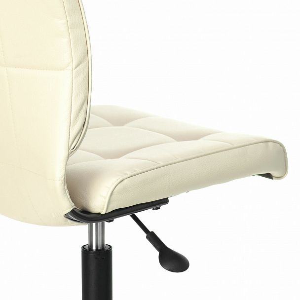 Кресло BRABIX "Stream MG-314", без подлокотников, пятилучие серебристое, экокожа, бежевое, 532078 - Вид 9