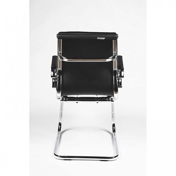 Кресло Харман CF / (black) хром / черная экокожа - Вид 6