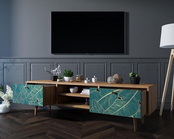 Комод Berber с нишей низкий под TV арт BB49/Print_41 - Вид 2