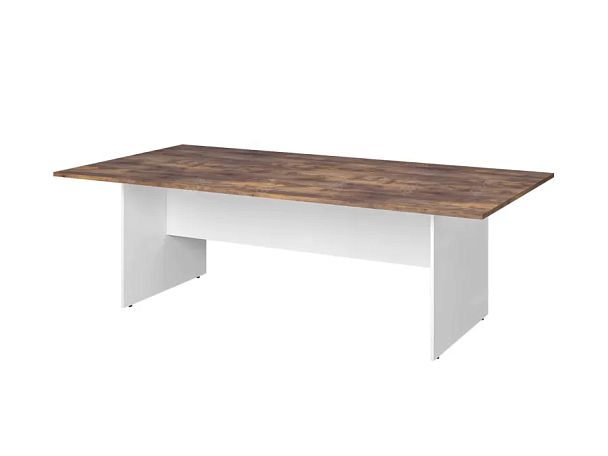 TANDEM RTD007-240-SH Конференц-стол прямоугольный ун-й 2400х1200х750 Таксония шоколадная/Белый - Вид 1