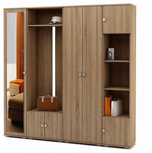 Стенка для прихожей Тунис-5 - Вид 1