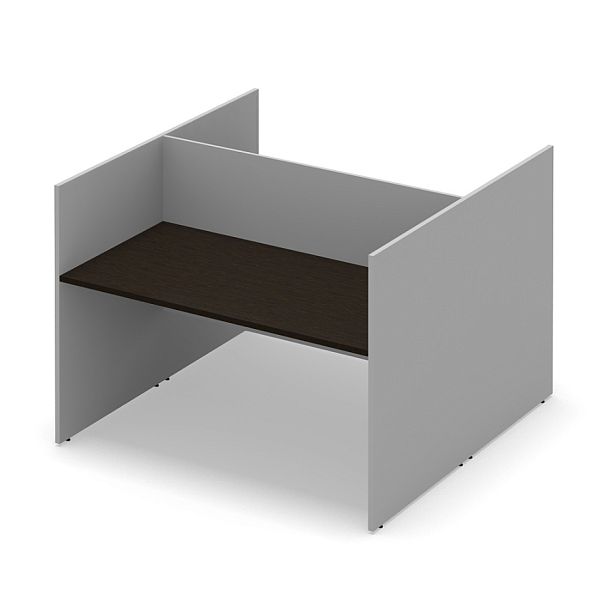 Стол офисный рабочий "Система-M"  ПК-ССМ-СТ2С160Х160ВЭР/Д-В2-939 дуб ферраре - Вид 1